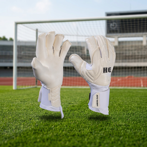 Guantes de Portero de Fútbol Blancos de Alta Calidad con Diseño Personalizado, Corte Negativo, Látex de Goma, Látex Alemán de 4 mm - Product Image 5