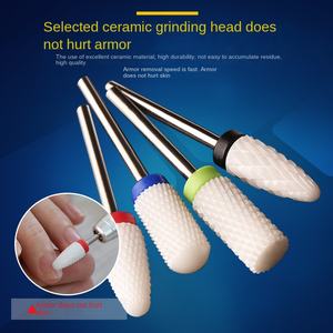 Xingong 2.35mm testa di macinazione in ceramica elettrica per Nail Art strumento rotativo per lucidare e pulire File con punte speciali per trapano - Product Image 4