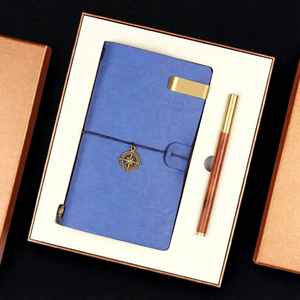 สมุดบันทึกปกหนัง PU พิมพ์โลโก้บริษัทตามสั่ง พร้อมปากกาและพาวเวอร์แบงค์ ชุดของขวัญสุดหรู - Product Image 1