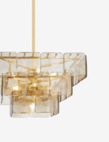 Lustre moderne de haute qualité et luxueux pour escalier, luminaires suspendus pour restaurant, villa, salon, grande lampe à suspension en verre