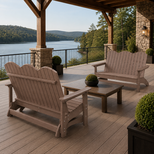 Wholesale HDPE Adirondack Bench <strong>2</strong> <strong>Seater</strong> Recycled Poly Lumber Outdoor <strong>Garden</strong> Patio Loveseat Weather Resistant <strong>Furniture</strong> - Product Image 2