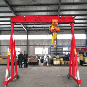 Pont roulant mobile d'extérieur motorisé à commande à distance, à faible entretien, fiable, avec palan électrique à engrenages de 5 et 10 tonnes pour usine - Product Image 4
