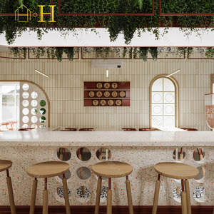 Meubles pour café Ins <span class=keywords><strong>Nice</strong></span> personnalisés, banquette de restaurant en bois de couleur claire, ensemble canapé, café, restaurant, table <span class=keywords><strong>à</strong></span> manger et chaises - Product Image 5