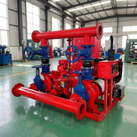 Ensemble de pompes incendie électriques/diesel 75 kW 800 GPM 10 bars à turbine verticale certifié CE pour la protection des immeubles résidentiels de grande hauteur