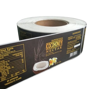 Personalizado impresso impermeável papel sintético adesivo Kombucha suco garrafa etiqueta adesivo - Product Image 5