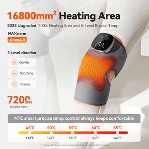 Pemijat lutut elektrik, instrumen pemanas sendiri dengan kompres hangat yang meredakan nyeri di sendi - Product Image 6