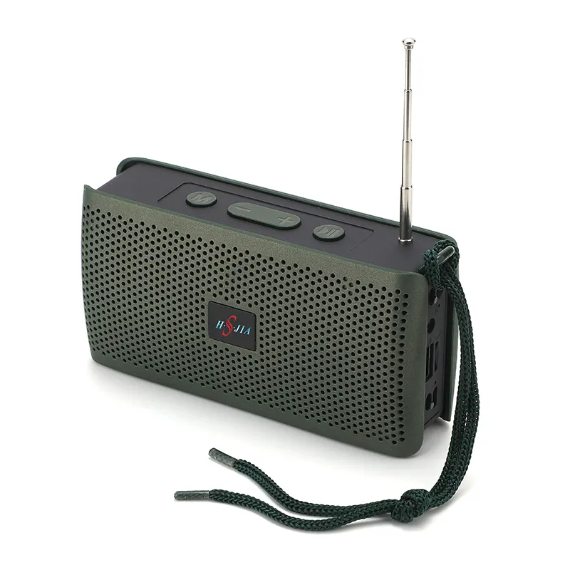 Cheap Hsjia Mini Portable Radio with Fm Built-in Speaker and Usb/TF/AUX Sd Slot Support HSP/HFP