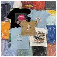 T-shirts en coton 100% authentiques de marque, surplus, excédents, stocks restants, nouveaux lots pour garçons, filles, enfants et adolescents, mode Y2K, en gros