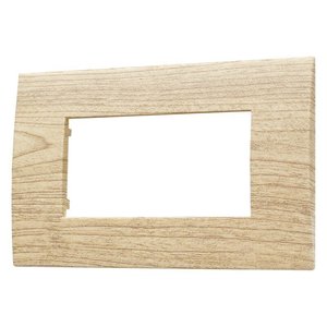 Interruttori a Muro Vimar Compatibili Serie Venus 4P con Placca in Plastica Colore Legno Chiaro - Product Image 3