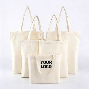 Bolsa de Tela Personalizada con Logotipo para Empresas, Impresión de Bolsas de Compras Reutilizables para Mujer - Product Image 1