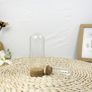 Hot Sale Factory Supply 50ml Boro3.3 <b>Glass</b> <b>Test</b> <b>Tube</b> with Lip & Rim Cork Sealed Screen Printing Free Sample - Product Image 2