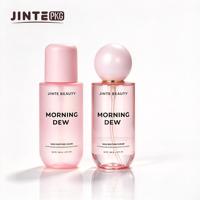 Bouteilles en plastique PET rose adorable pour cosmétiques, avec pompe ou vaporisateur, pour huile corporelle et capillaire, 250 ml