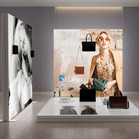 Graphique en tissu textile pour les salons commerciaux-Affichage SEG avec impression haute visibilité de paroi arrière modulaire Flextile pour graphique d'exposition