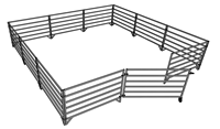 Kit d'enclos mural en aluminium OEM pour moutons et chèvres, idéal pour l'élevage en usine