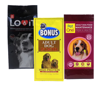 Sac pour aliments pour animaux de compagnie de haute qualité refermable avec soufflet latéral en PET/VMPET/PE pour le stockage d'aliments pour chiens cuits au four et les boutiques d'aliments pour animaux de compagnie haut de gamme