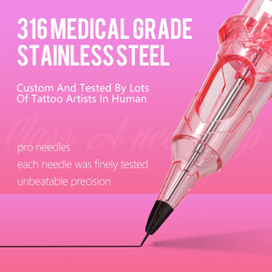 XNET Rosa 20pz 0601RL 0801RL 1001RL 1201RL Aghi per Cartucce Tattoo Misure Miste per SMP PMU Trucco Permanente Labbra Sopracciglia Corpo - Product Image 5