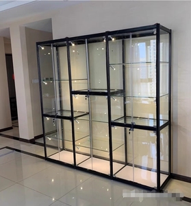 Khói cửa hàng hiển thị với cửa gương trượt nhôm kính cường lực tủ cho các cửa hàng bán lẻ - Product Image 1