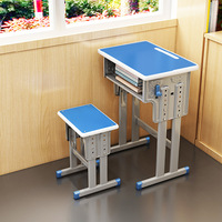 Ensemble de table et de chaises réglables en hauteur pour les élèves du primaire et du secondaire; Convient aux écoles et aux ce