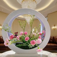 Petits bonsaïs artificiels multi-couleurs en forme de lotus, plantes en pot, pour Noël, Thanksgiving, Pâques, écologiques et légers