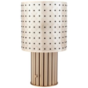 Lampe de table scandinave design moderne et épurée en marbre, abat-jour en verre, culot E26, alimentation CA, pour hôtel, salle d'exposition, chambre à coucher - Product Image 3