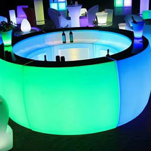 โต๊ะเคาน์เตอร์ LED แบบกำหนดเอง เฟอร์นิเจอร์ LED โต๊ะบาร์สำหรับไวน์คลับ - Product Image 1