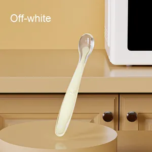 Cuchara <span class=keywords><strong>de</strong></span> Silicona Suave para Bebés, Vajilla Infantil para Aprender a Comer, Venta al por Mayor Jiayi - Product Image 5