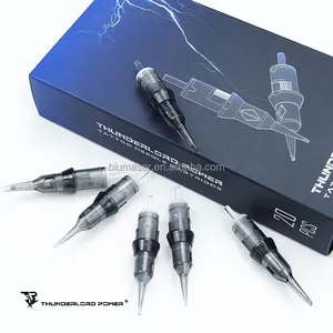 Aiguilles de tatouage stérilisées par une Membrane à gaz Eo, jetables 1rl THUNDERLORD POWER cartouche aiguilles adaptées au stylo de tatouage pour tatouage