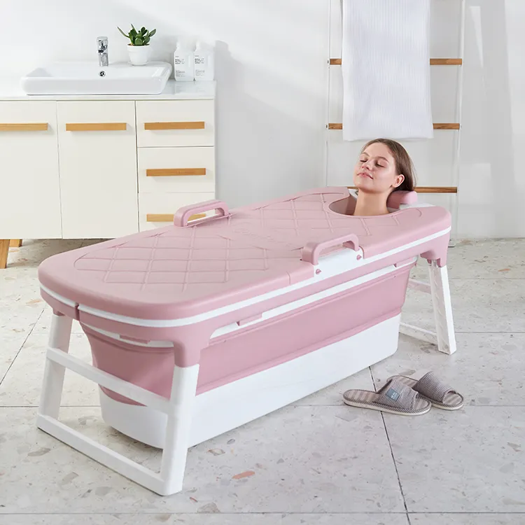 Große faltbare Badewanne Tragbarer Kunststoff für Erwachsene