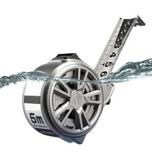 Cinta métrica de acero inoxidable de 5 m con carcasa hueca, impermeable, resistente al óxido, material plástico, sistema métrico, nueva, lavable, para medir longitud - Product Image 3