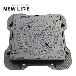 Couvercles de trou d'homme en <span class=keywords><strong>fonte</strong></span> à usage intensif personnalisés EN124 en acier de précision ductile pour les eaux de pluie des routes, eaux usées, matériaux de construction en métal - Product Image 5