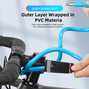 WEST BIKING Contraseña de seguridad Mini espiral de acero <span class=keywords><strong>Cable</strong></span> deporte bicicleta cerraduras 1,1 M colorido bloqueo bicicleta de montaña ciclismo bicicleta bloqueo - Product Image 4