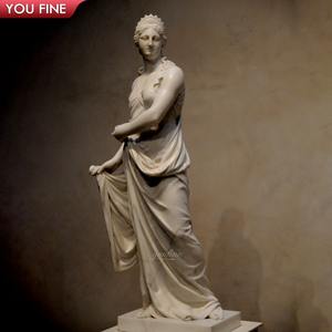 Estatua de Atena de mármol griego tallada a mano de tamaño natural para jardín - Product Image 2