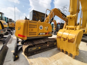Excavadora de cadenas Sany SY75C amarilla con control inteligente, equipo de construcción hidráulico - Product Image 6