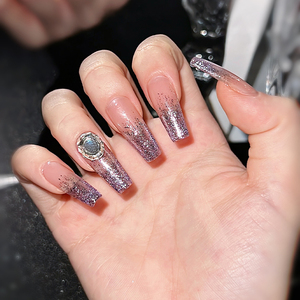 15毫升定制自有品牌素食美容美甲沙龙产品铂金闪光发光二极管紫外线指甲油美甲套装 - Product Image 5