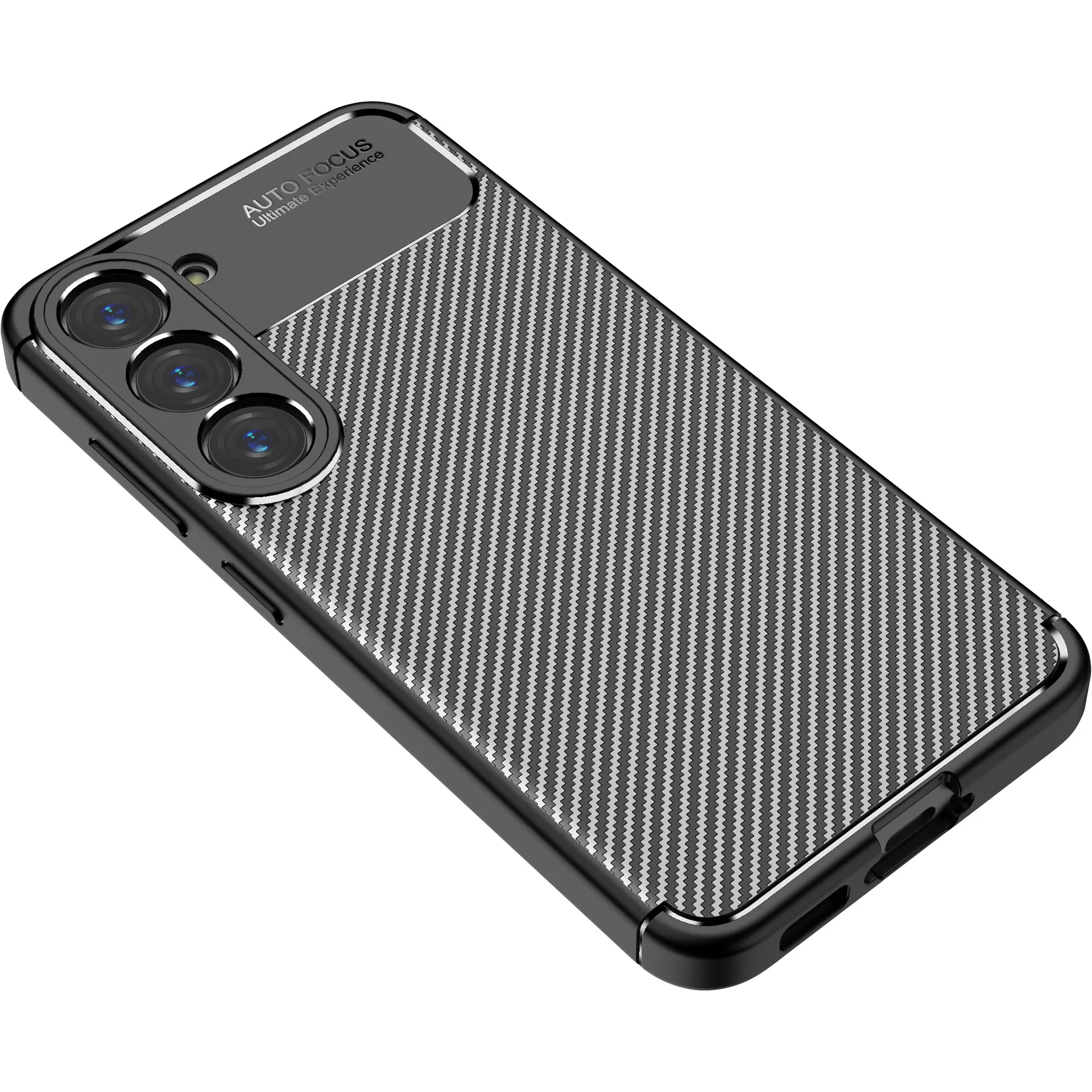 For Samsung S23 Case Carbon Fiber Skin Back Cover Matte TPU Phone Case for Samsung Galaxy S23 Plus