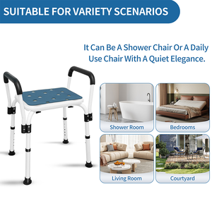 Chaise <span class=keywords><strong>de</strong></span> douche sans outil pour baignoire, sécurité intérieure, produits <span class=keywords><strong>de</strong></span> réadaptation et <span class=keywords><strong>de</strong></span> soins <span class=keywords><strong>de</strong></span> santé, design contemporain, sécurité pour personnes âgées dans la salle <span class=keywords><strong>de</strong></span> bain - Product Image 4