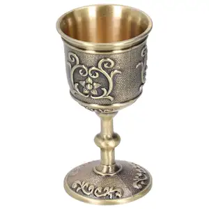 Copa de metal Vintage de bronce, vaso de regalo de recuerdo personalizado