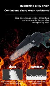 Portable Cordless Electric Chain Saw <b>Machine</b> Mini Handheld Electrical Wood Saw for Home Use for <b>Tree</b> <b>Cutting</b> - Product Image 5