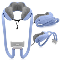 Oreiller cervical en mousse à mémoire de forme en forme de U, support pour téléphone portable, tablette/ordinateur, utilisation à domicile, portable