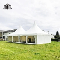 Petite tente de style pagode, facile à installer à l'extérieur, portable, avec un tissu imperméable et protecteur contre le soleil