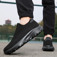Chaussures décontractées en maille respirante pour hommes, grandes tailles, chaussures polyvalentes à semelle souple et tendance