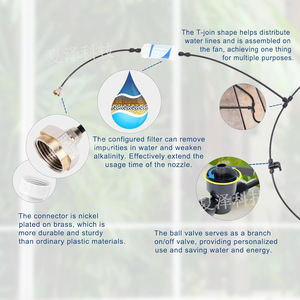 Kit de pulvérisation à basse pression 8 10 15 18, micro-pulvérisateur de riz pour jardin, extérieur, patio, balcon, alimenté par l'eau - Product Image 5