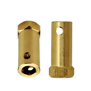 Extended shaft coupling Extended 30mm brass hexagon coupling DC motor connector model accessories