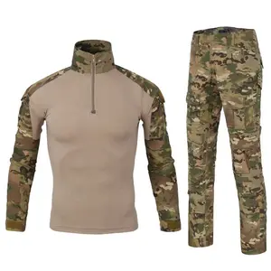 angkatan udara seragam Suppliers-Outdoor Kamuflase Katak Lengan Panjang Kami Angkatan Udara Militer Baju Penerbangan Taktis Seragam