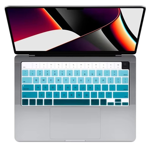 For New MacBook Pro 14 16 2021 A2442 A2485 English Keyboard Protector Silicone Cover Waterproof Dustproof US Version