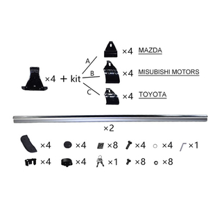 <span class=keywords><strong>แร็</strong></span><span class=keywords><strong>ค</strong></span>หลัง<span class=keywords><strong>ค</strong></span>าอลูมิเนียมอัลลอย SEMRISE 4x4 พร้อมกุญแจล็อค ใช้ได้กับรถยนต์ทั่วไป สำหรับ Toyota Vios/Hilux/Isuzu D-Max รับน้ำหนักได้ 150-300 กก. - Product Image 6