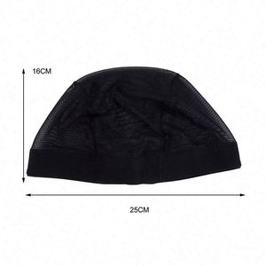 Filet à perruque en nylon noir personnalisé avec design à extrémités fermées pour accessoire de mode unisexe - Product Image 2
