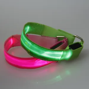 Bracelet lumineux led lumineux en polyester avec contrôleur dmx, fait sur mesure, 15 couleurs mélangées
