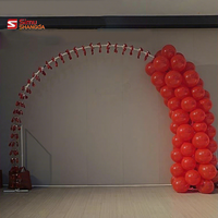 Nouvelle conception : Arche gonflable automatique de luxe, style colonne, support de ballons pour toile de fond de mariage et de banquet