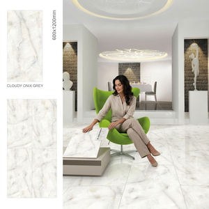 Desert Bianco Marble Look Porcelain Floor Wall Tiles 600x1200mm Polished Glazed For Commercial Projects - Product Image 3